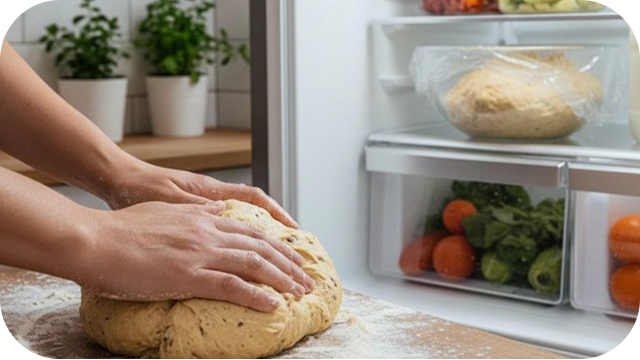 مرحله چهارم از تهیه کوکی شکلاتی
